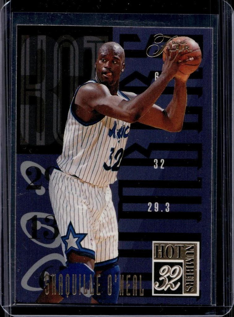 SHAQUILLE O'NEAL 1994-95 FLAIR HOT NUMBERS INSERT: NEAR MINT OR BETTER CONDITION