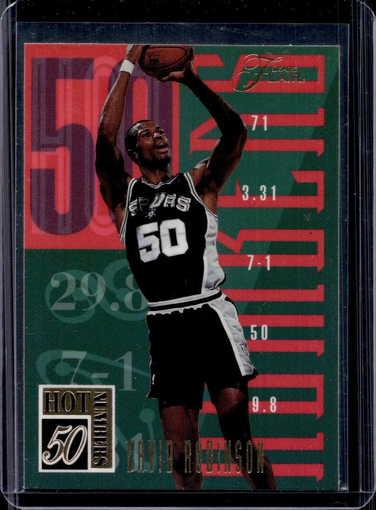 DAVID ROBINSON 1994-95 FLAIR HOT NUMBERS INSERT: NEAR MINT OR BETTER CONDITION