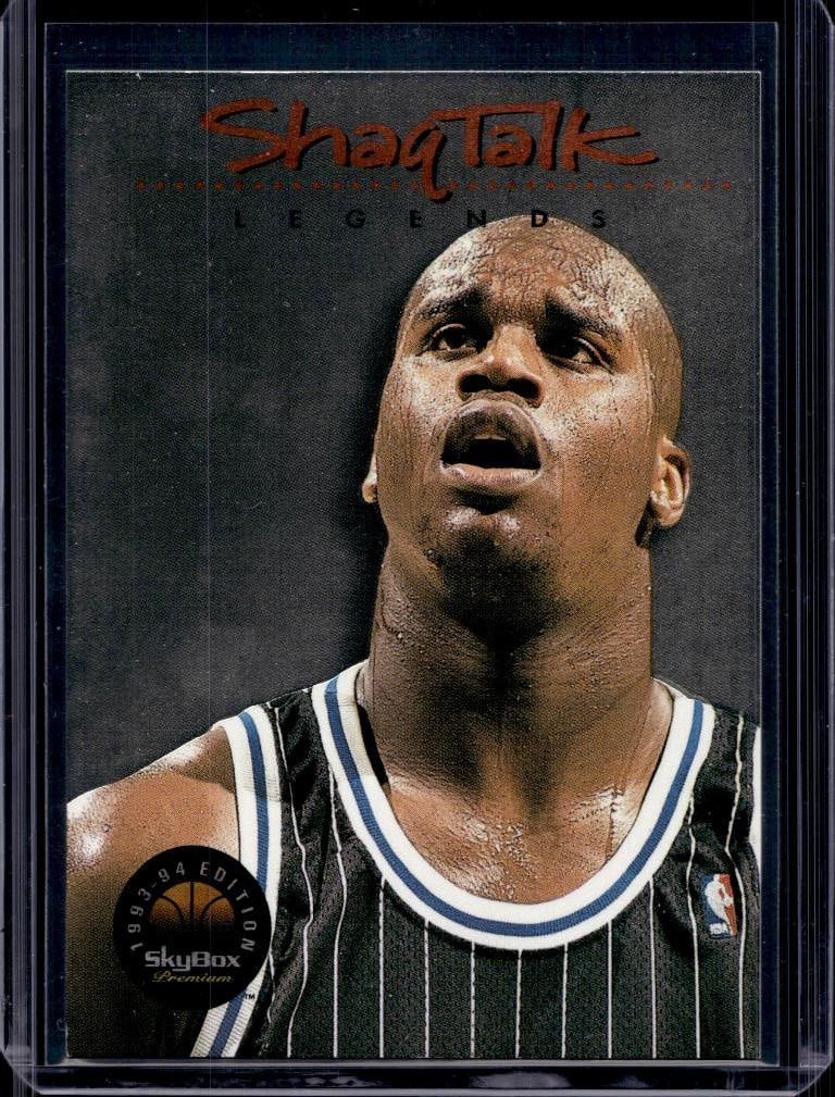 SHAQUILLE O'NEAL 1993-94 SKYBOX PREMIUM SHAQ TALK INSERT LEGENDS: NEAR MINT OR BETTER CONDITION