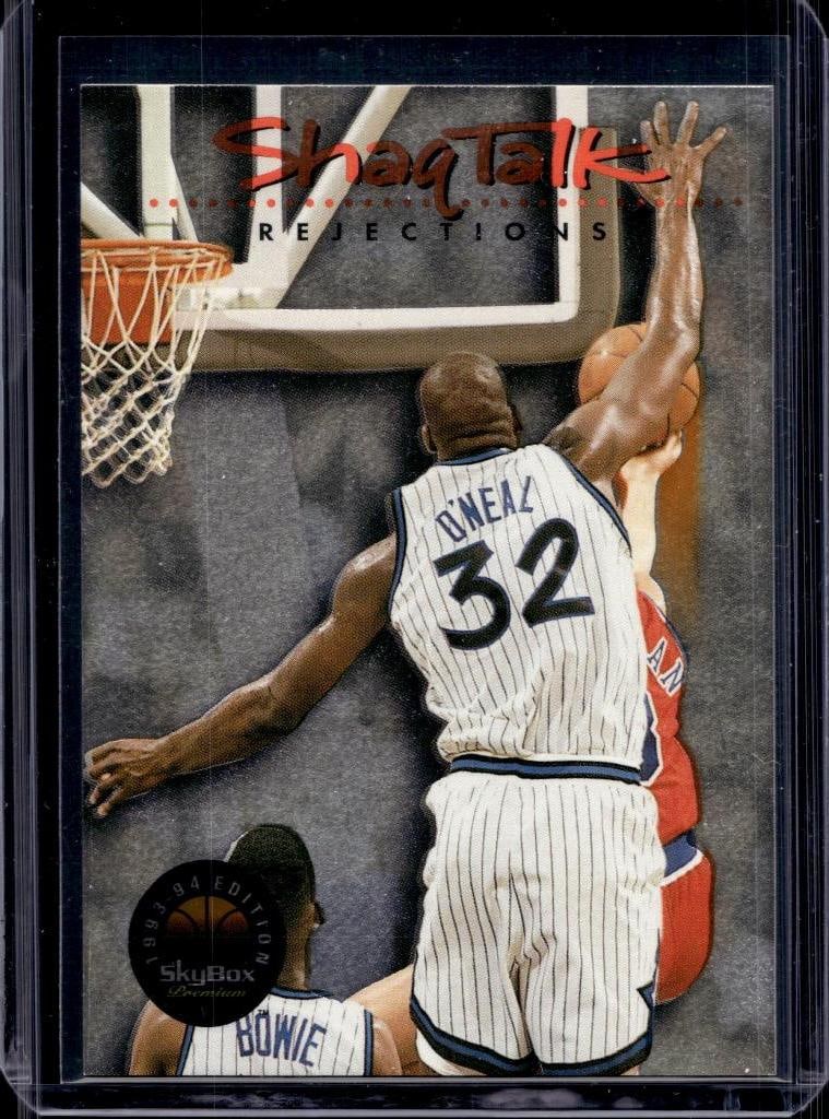 SHAQUILLE O'NEAL 1993-94 SKYBOX PREMIUM SHAQ TALK INSERT REJECTIONS: NEAR MINT OR BETTER CONDITION