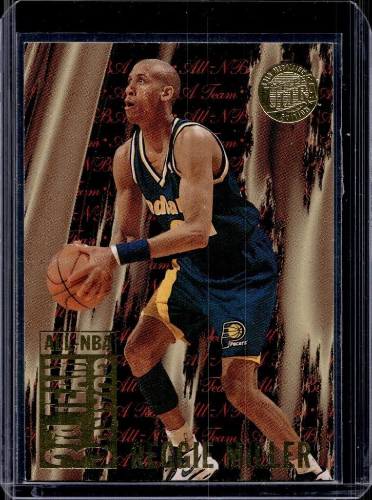 REGGIE MILLER 1995-96 FLEER ULTRA ALL-NBA INSERT GOLD MEDALLION SP: NEAR MINT OR BETTER CONDITION