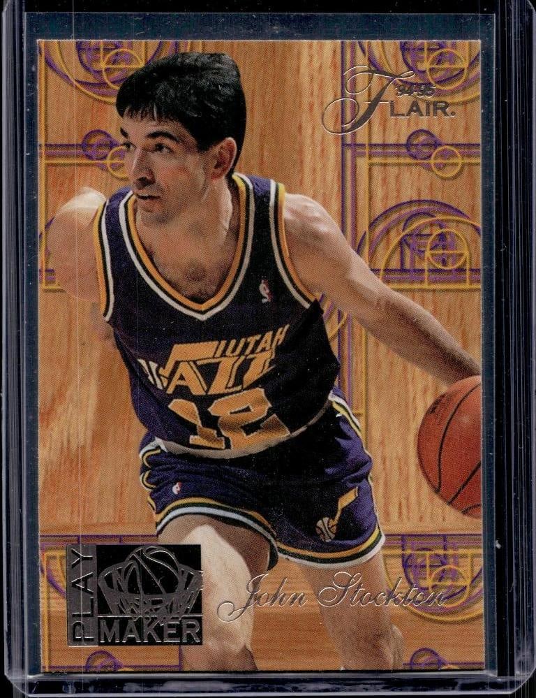 JOHN STOCKTON 1994-95 FLAIR PLAYMAKER INSERT: NEAR MINT OR BETTER CONDITION