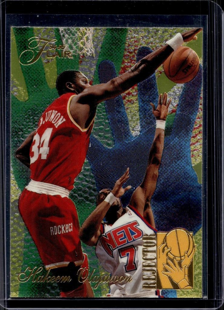 HAKEEM OLAJUWON 1994-95 FLAIR REJECTOR INSERT: NEAR MINT OR BETTER CONDITION