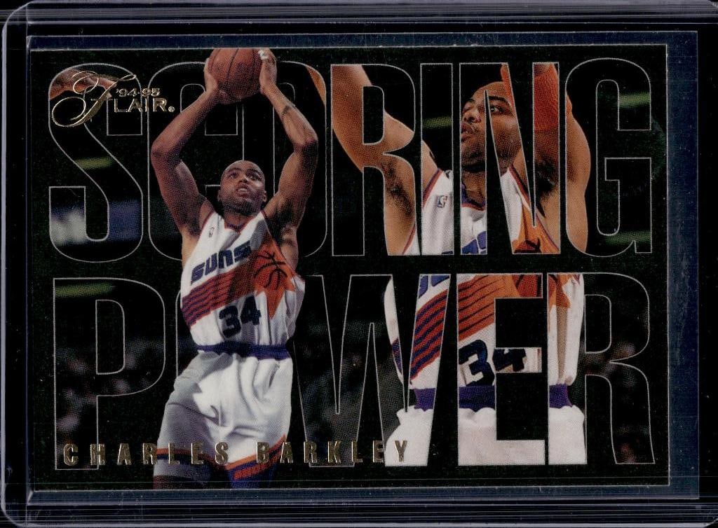 CHARLES BARKLEY 1994-95 SCORING POWER INSERT: NEAR MINT OR BETTER CONDITION