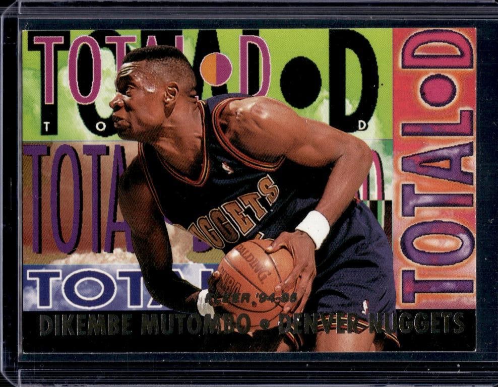 DIKEMBE MUTOMBO 1994-95 FLEER TOTAL D INSERT: NEAR MINT OR BETTER CONDITION