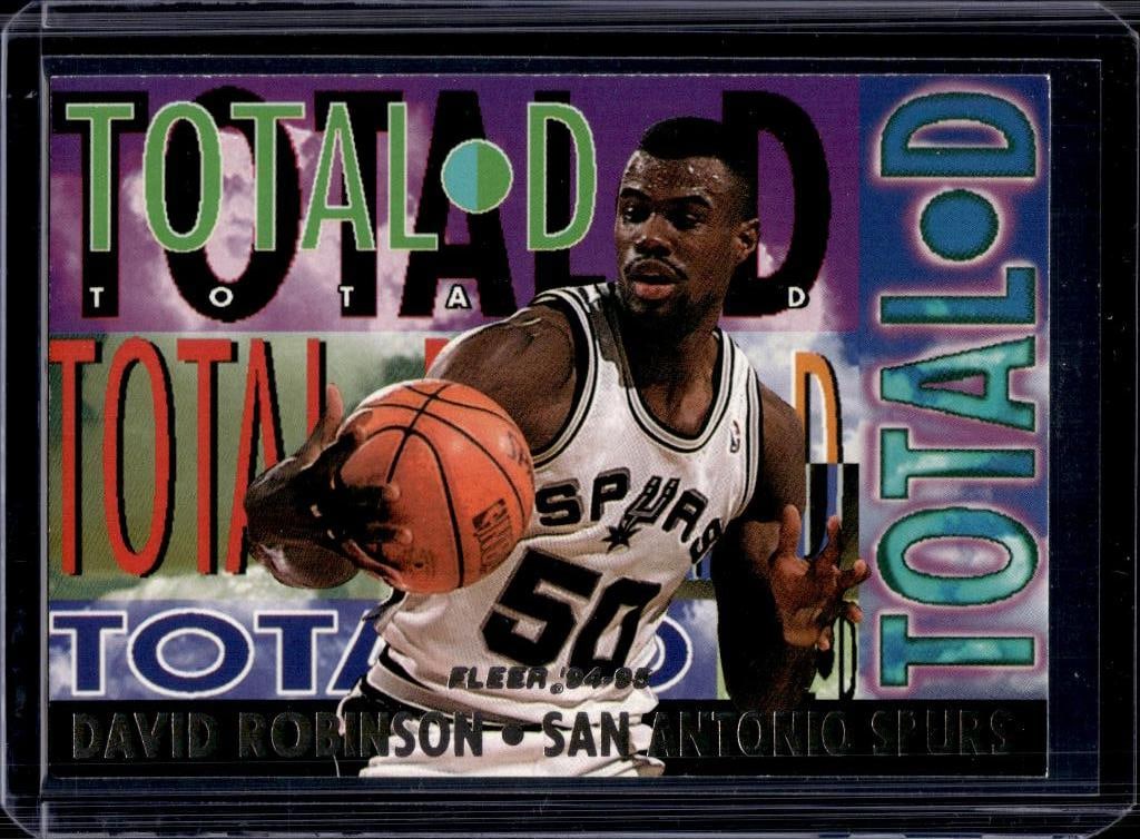 DAVID ROBINSON 1994-95 FLEER TOTAL D INSERT: NEAR MINT OR BETTER CONDITION