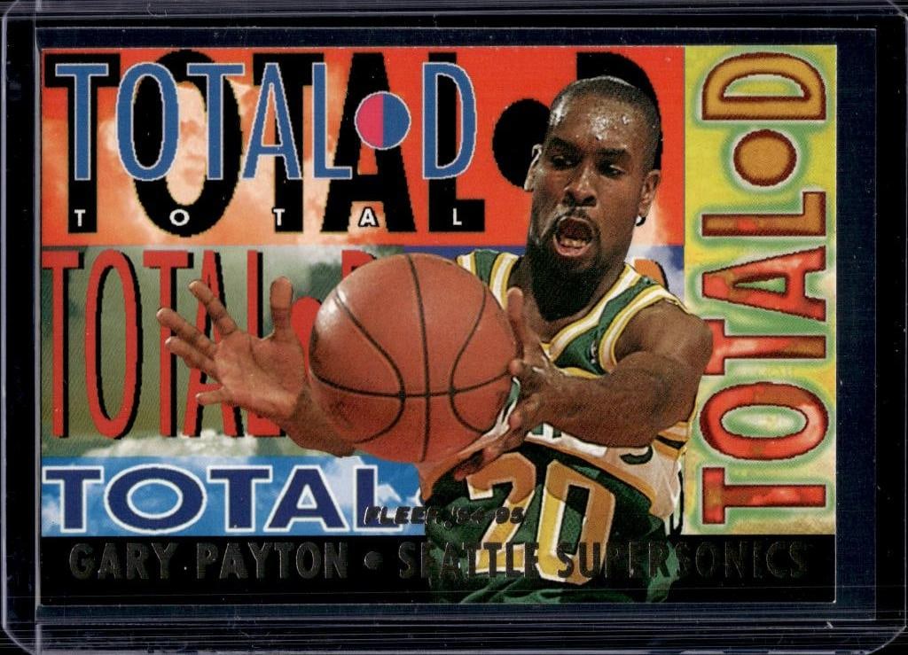 GARY PAYTON 1994-95 FLEER TOTAL D INSERT: NEAR MINT OR BETTER CONDITION
