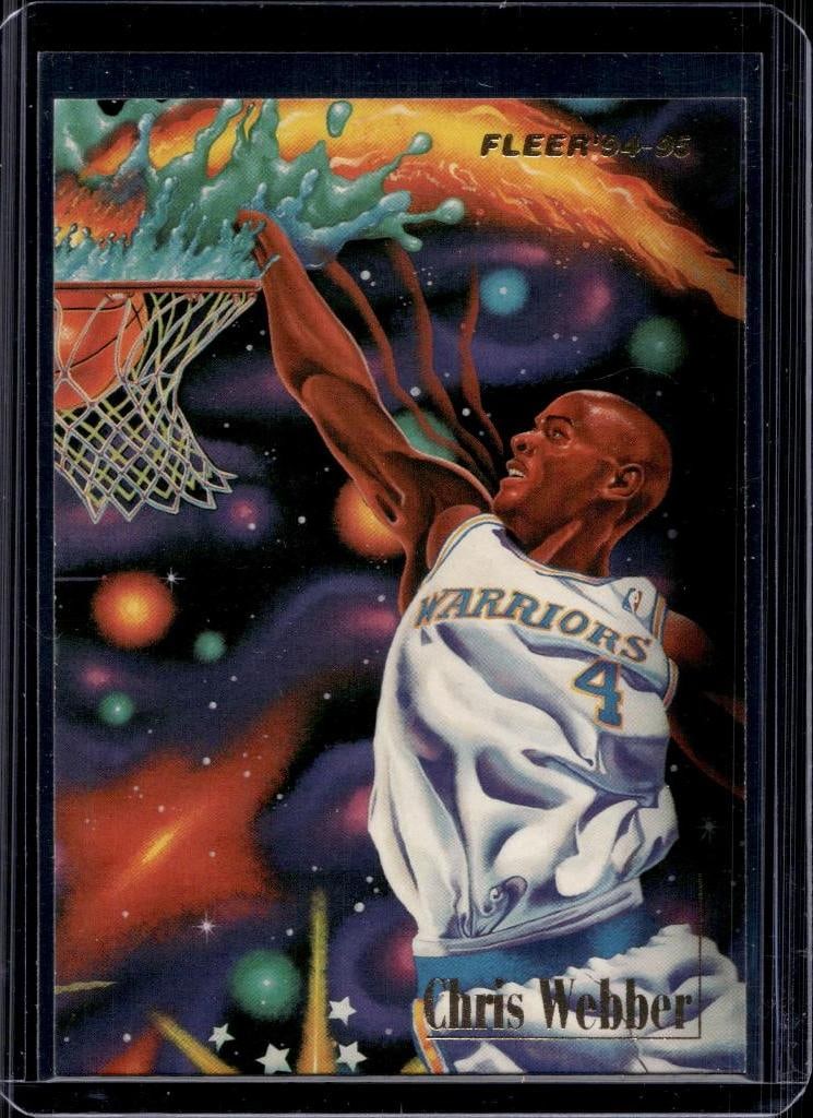 CHRIS WEBBER 1994-95 FLEER PRO VISION INSERT: NEAR MINT OR BETTER CONDITION