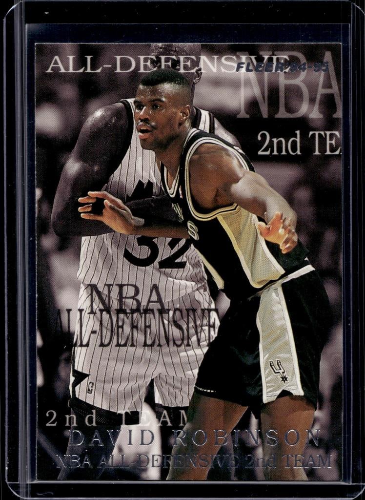 DAVID ROBINSON 1994-95 FLEER NBA ALL-DEFENSIVE INSERT (1 of 1)