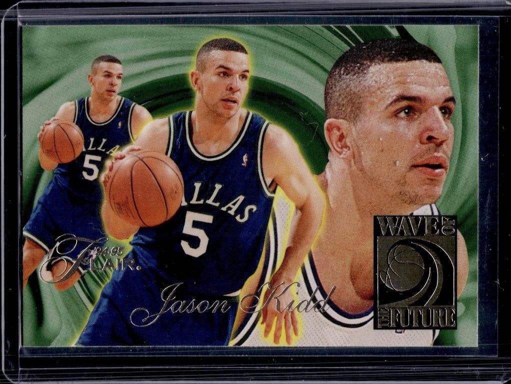 JASON KIDD 1994-95 FLAIR WAVE OF THE FUTURE ROOKIE CARD: NEAR MINT OR BETTER CONDITION