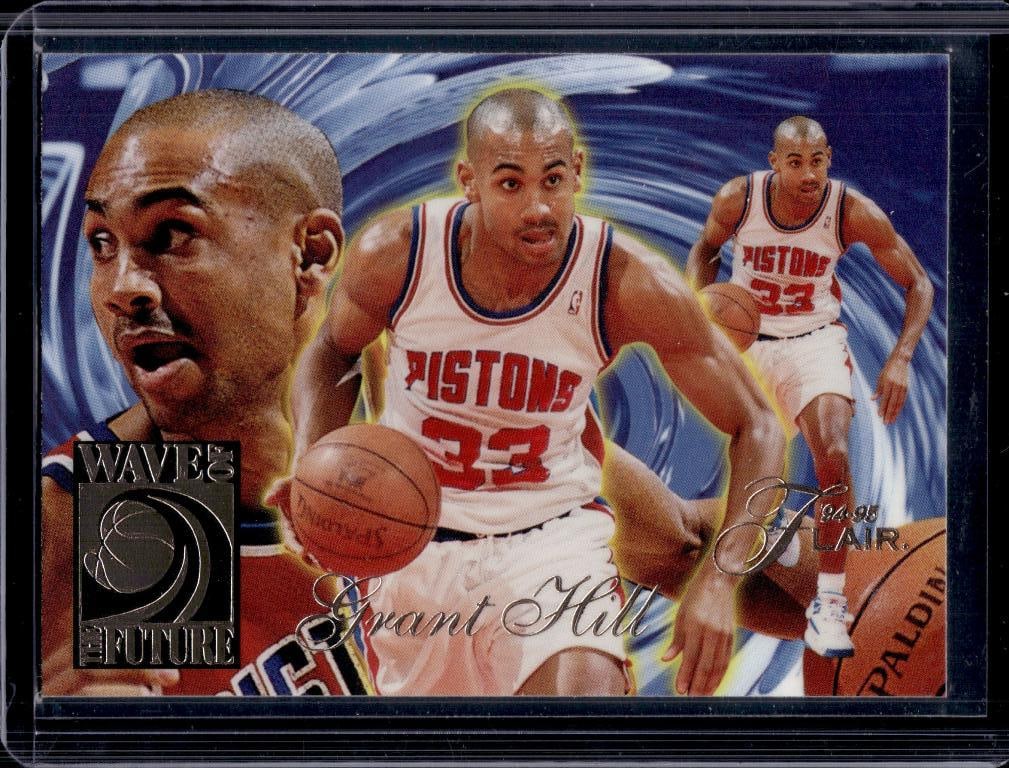 GRANT HILL 1994-95 FLAIR WAVE OF THE FUTURE ROOKIE CARD: NEAR MINT OR BETTER CONDITION