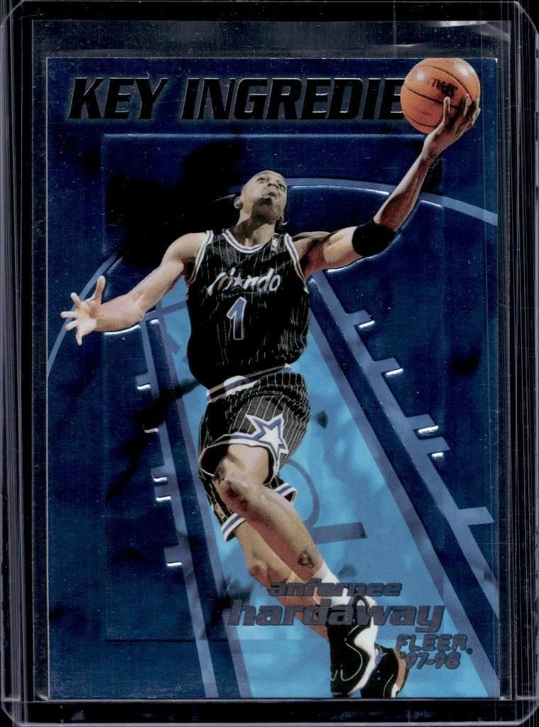 ANFERNEE HARDAWAY 1997-98 FLEER KEY INGREDIENT INSERT: NEAR MINT OR BETTER CONDITION