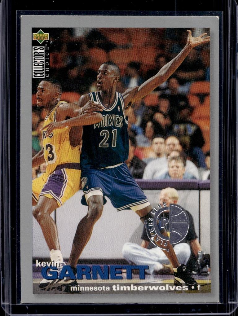 KEVIN GARNET 1995-96 UPPER DECK CHOICE PLAYER'S CLUB ROOKIE CARD: NEAR MINT OR BETTER CONDITION