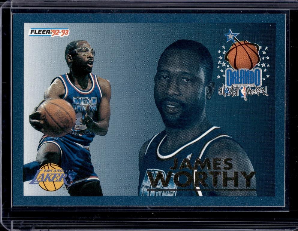 JAMES WORTHY 1992-93 FLEER ALL-STARS INSERT: NEAR MINT OR BETTER CONDITION