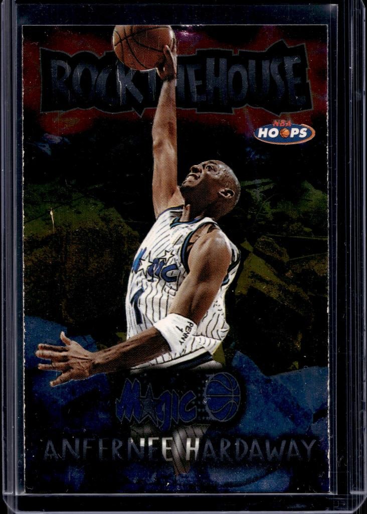 ANFERNEE HARDAWAY 1997-98 HOOPS ROCK THE HOUSE INSERT: NEAR MINT OR BETTER CONDITION