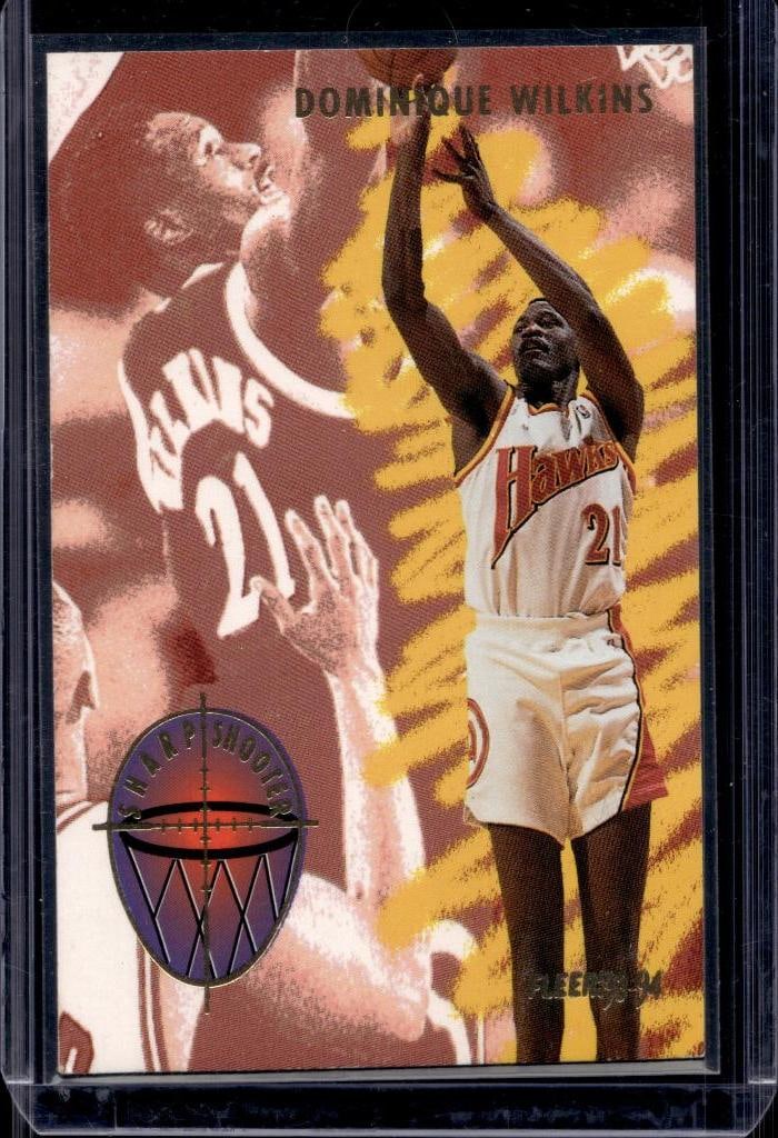 DOMINIQUE WILKINS 1993-94 FLEER SHARP SHOOTER INSERT: NEAR MINT OR BETTER CONDITION