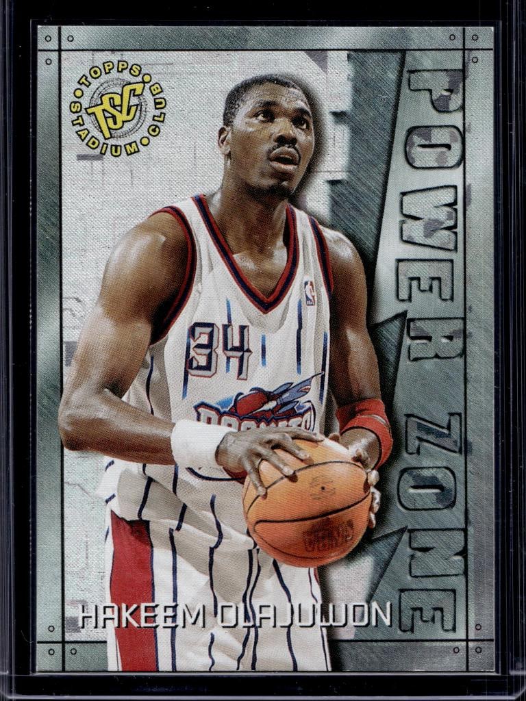HAKEEM OLAJUWON 1995-96 STADIUM CLUB POWER ZONE INSERT: NEAR MINT OR BETTER CONDITION