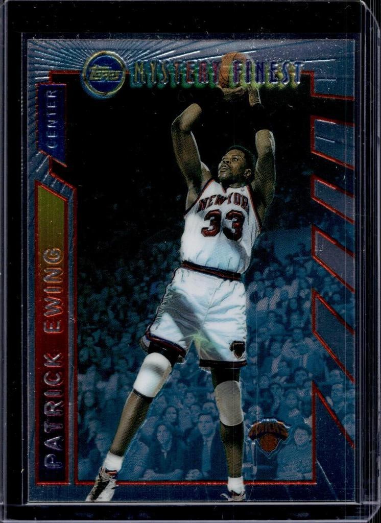 PATRICK EWING 1995-96 TOPPS MYSTERY FINEST BORDERLESS INSERT: NEAR MINT OR BETTER CONDITION
