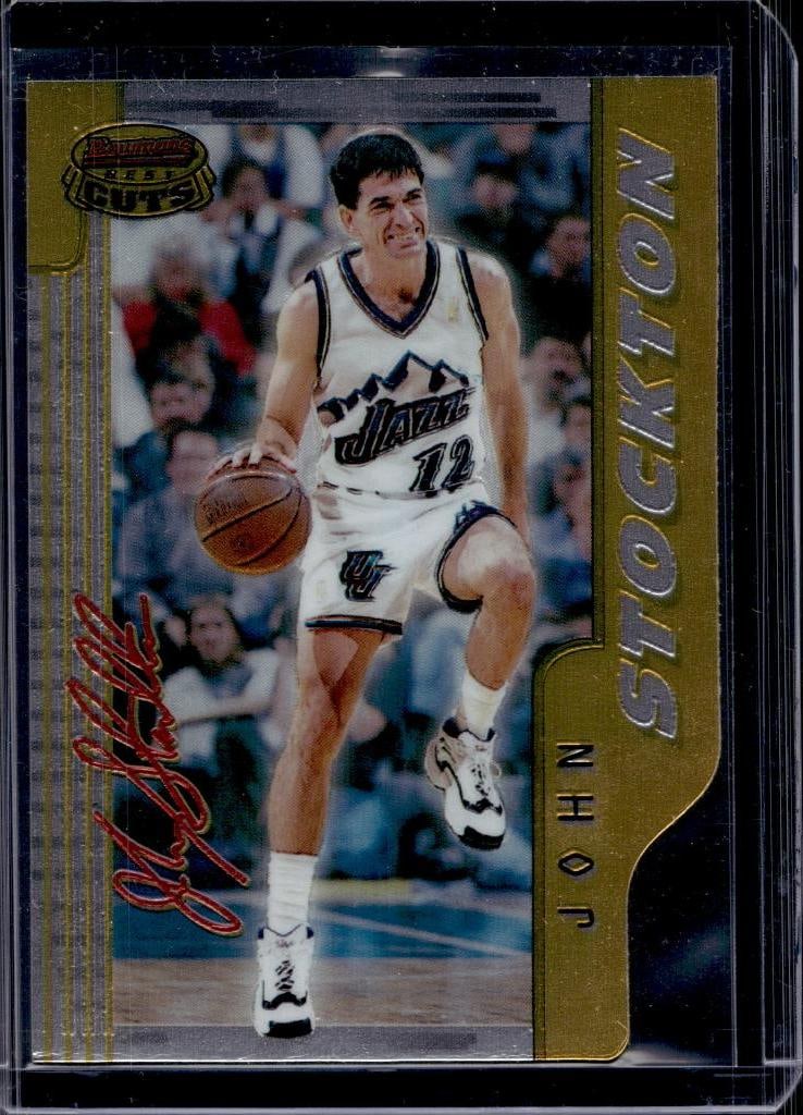 JOHN STOCKTON 1996-97 BOWMAN'S BEST CUTS INSERT: NEAR MINT OR BETTER CONDITION