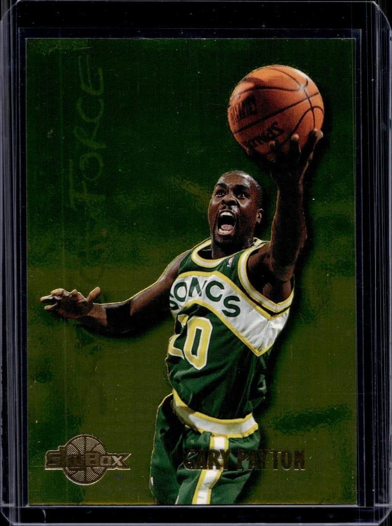 GARY PAYTON 1995-96 SKYBOX PREMIUM SKYTECH FORCE INSERT: NEAR MINT OR BETTER CONDITION