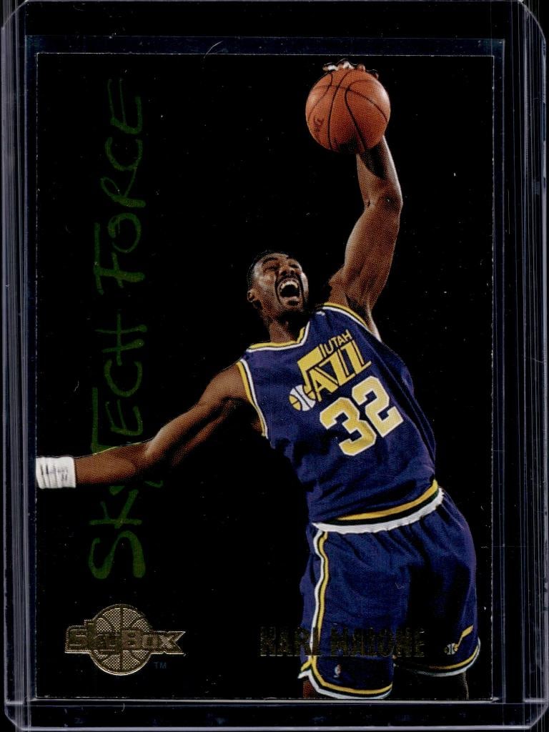 KARL MALONE 1995-96 SKYBOX PREMIUM SKYTECH FORCE INSERT (1 of 1)