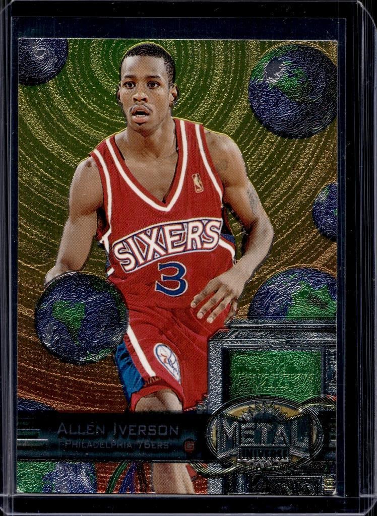 ALLEN IVERSON 1997-98 METAL UNIVERSE SECOND YEAR: NEAR MINT OR BETTER CONDITION