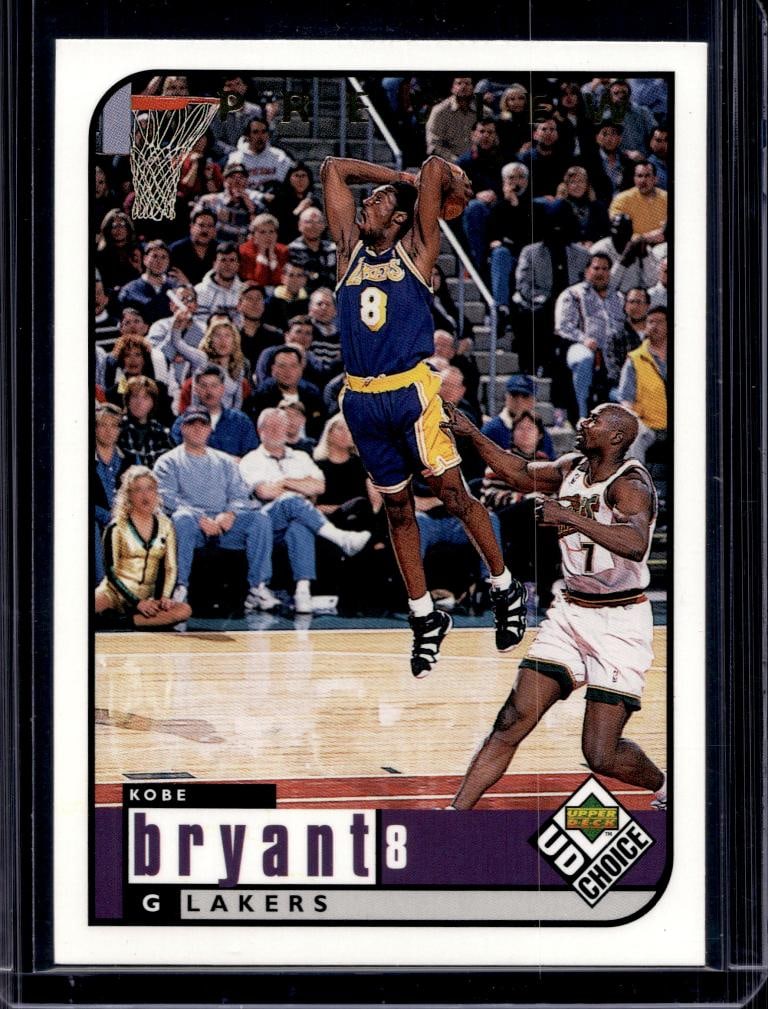 KOBE BRYANT 1998-99 UPPER DECK CHOICE PREVIEW: NEAR MINT OR BETTER CONDITION