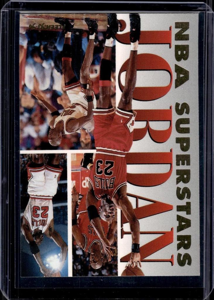 MICHAEL JORDAN 1993-94 FLEER NBA SUPERSTARS INSERT: NEAR MINT OR BETTER CONDITION