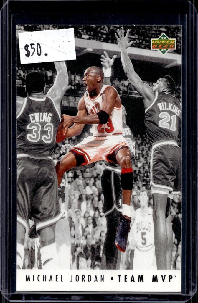 MICHAEL JORDAN 1992-93 UPPER DECK TEAM MVP INSERT: NEAR MINT OR BETTER CONDITION