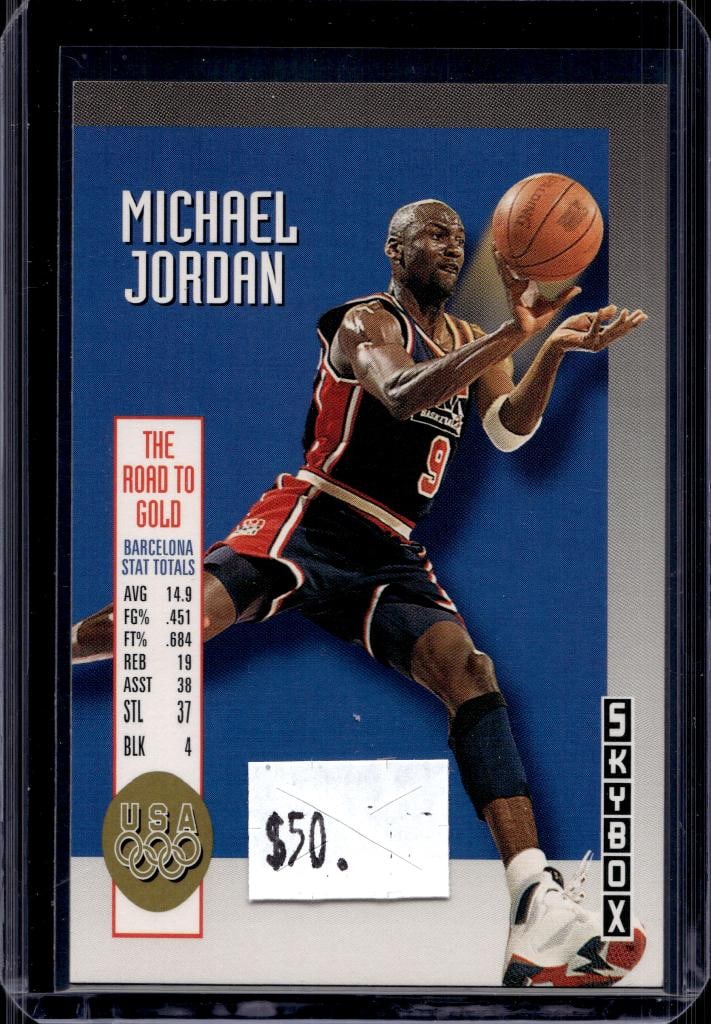 MICHAEL JORDAN 1992-93 SKYBOX TEAM USA DREAM TEAM INSERT: NEAR MINT OR BETTER CONDITION