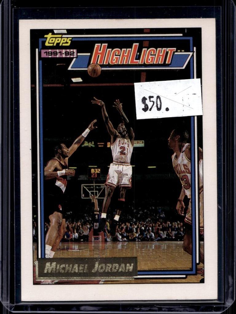 MICHAEL JORDAN 1992-93 TOPPS HIGHLIGHT GOLD SP: NEAR MINT OR BETTER CONDITION