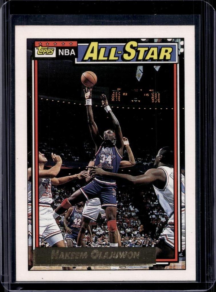 HAKEEM OLAJUWON 1992-93 TOPPS ALL-STAR GOLD SP: NEAR MINT OR BETTER CONDITION