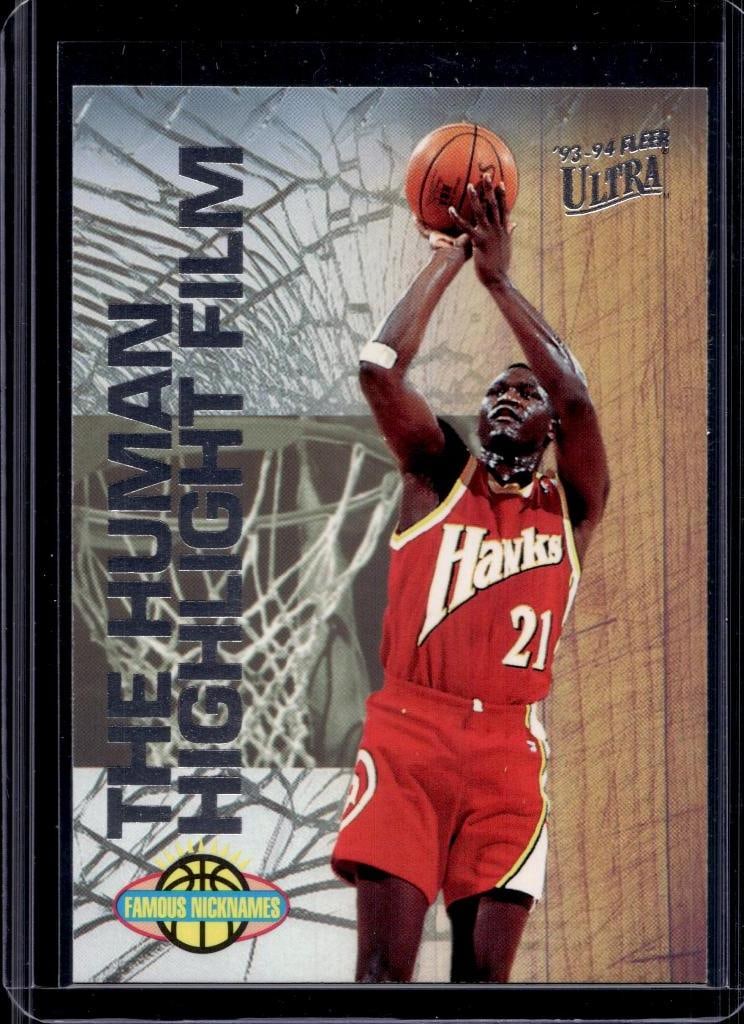 DOMINIQUE WILKINS 1993-94 FLEER ULTRA FAMOUS NICKNAMES INSERT: NEAR MINT OR BETTER CONDITION