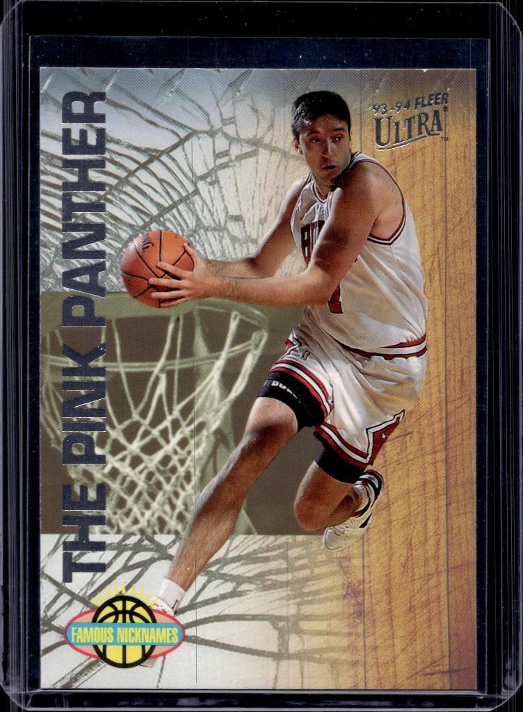 TONI KUKOC 1993-94 FLEER ULTRA FAMOUS NICKNAMES INSERT ROOKIE CARD: NEAR MINT OR BETTER CONDITION