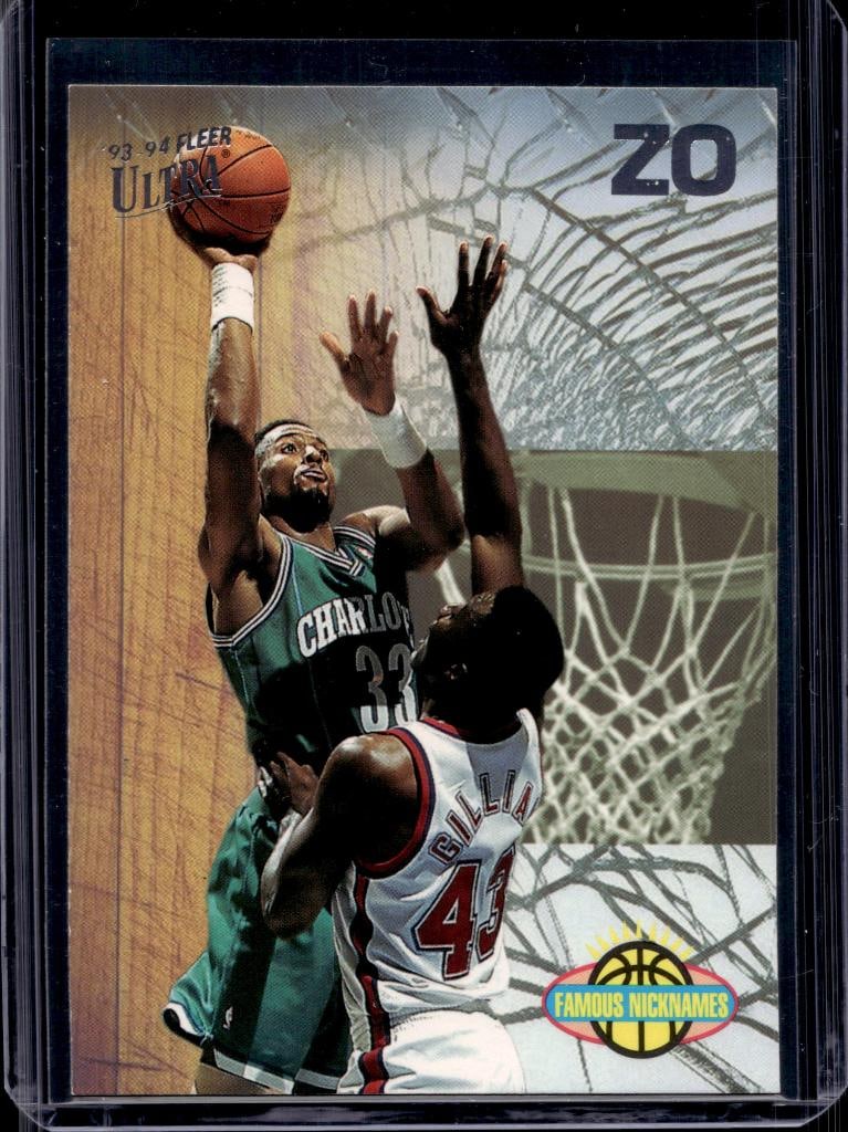 ALONZO MOURNING 1993-94 FLEER ULTRA FAMOUS NICKNAMES INSERT: NEAR MINT OR BETTER CONDITION