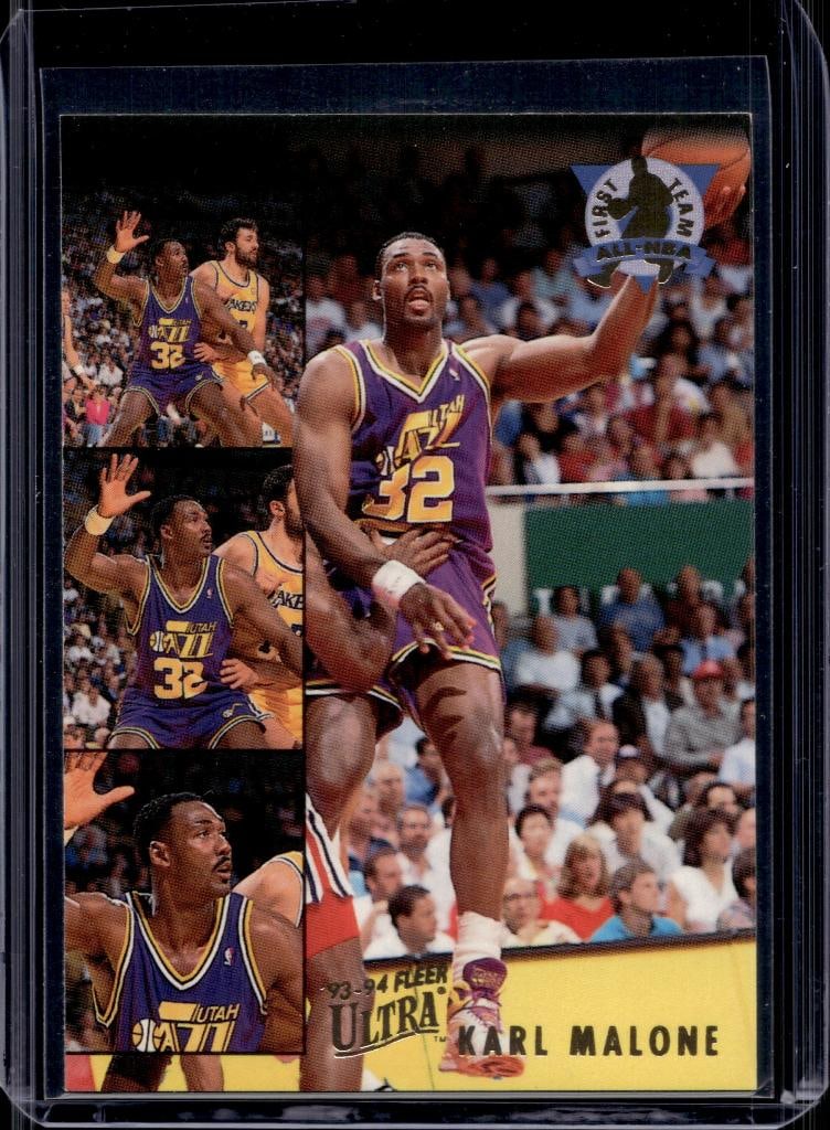 KARL MALONE 1993-94 FLEER ULTRA ALL-NBA INSERT: NEAR MINT OR BETTER CONDITION