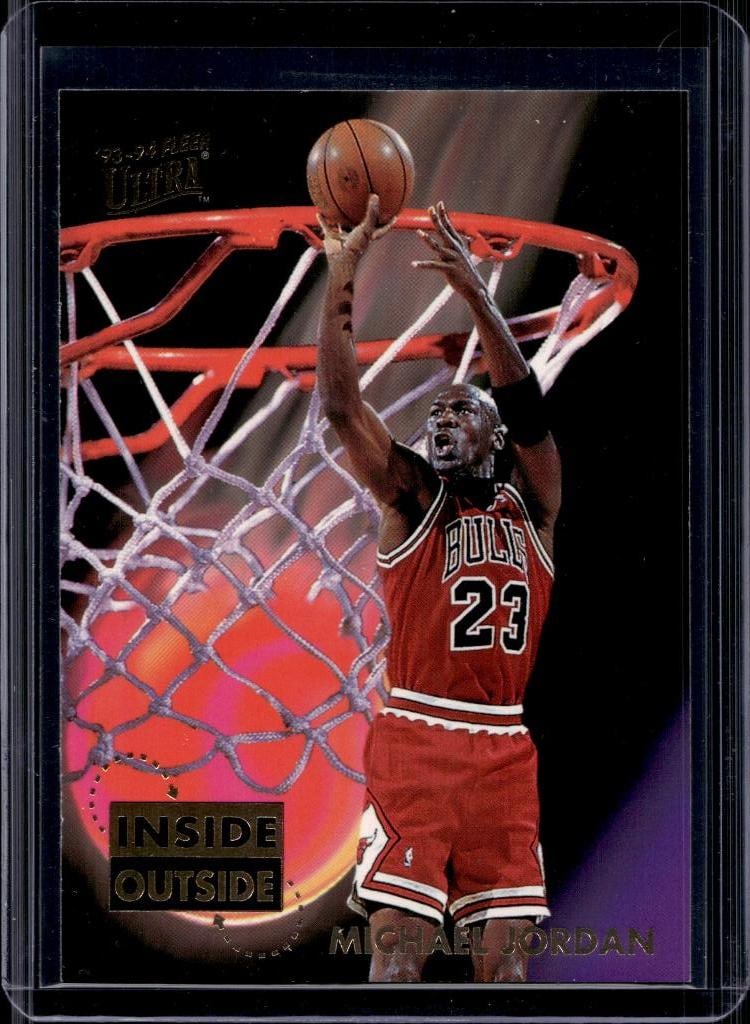 MICHAEL JORDAN 1993-94 FLEER ULTRA INSIDE OUTSIDE INSERT: NEAR MINT OR BETTER CONDITION