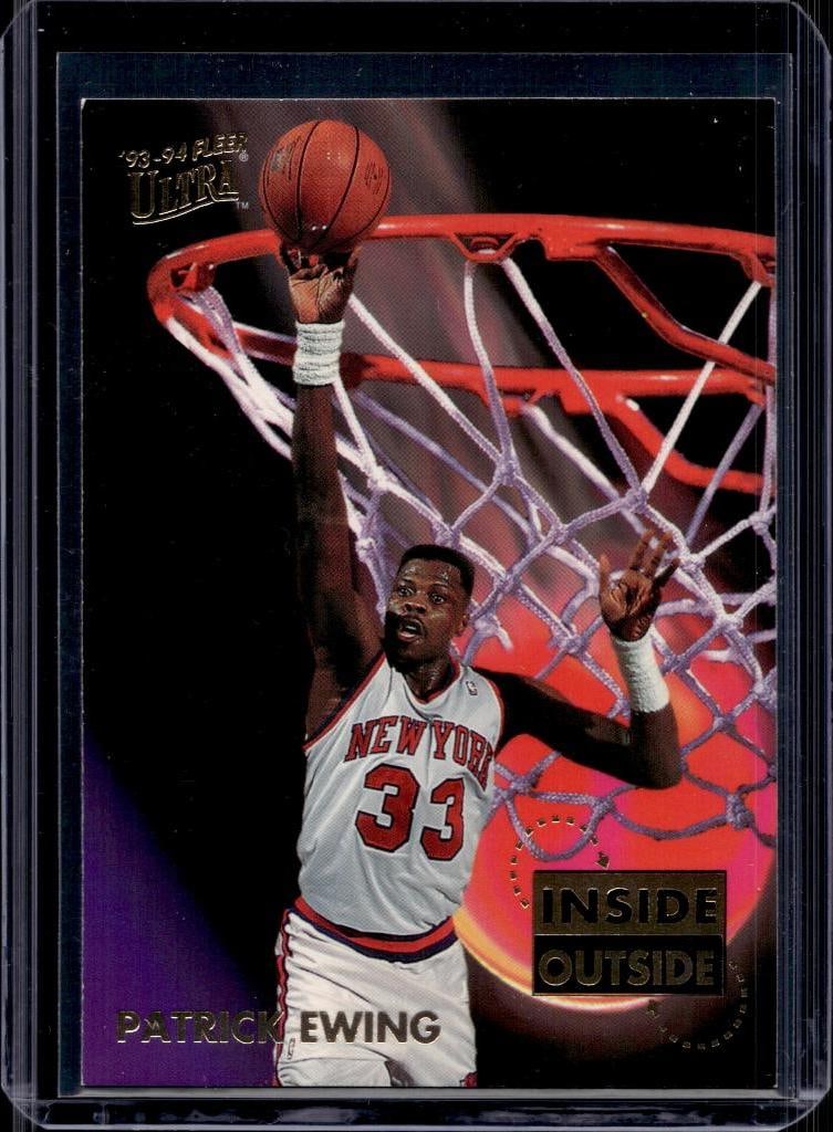 PATRICK EWING 1993-94 FLEER ULTRA INSIDE OUTSIDE INSERT: NEAR MINT OR BETTER CONDITION