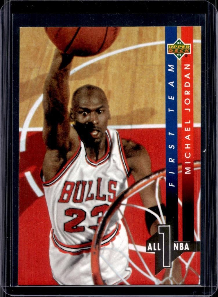 MICHAEL JORDAN 1993-94 UPPER DECK ALL-NBA TEAM INSERT: NEAR MINT OR BETTER CONDITION