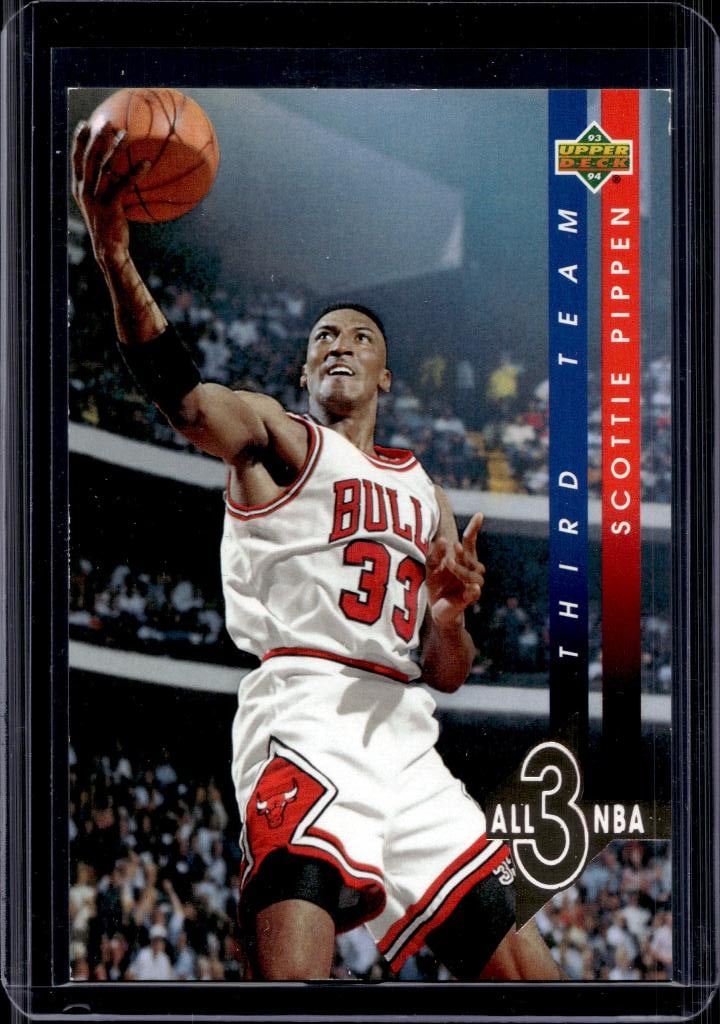 SCOTTIE PIPPEN 1993-94 UPPER DECK ALL-NBA TEAM INSERT: NEAR MINT OR BETTER CONDITION