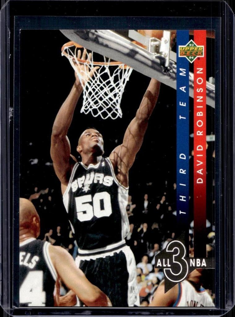 DAVID ROBINSON 1993-94 UPPER DECK ALL-NBA TEAM INSERT: NEAR MINT OR BETTER CONDITION