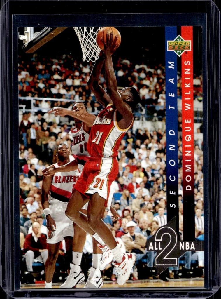 DOMINIQUE WILKINS 1993-94 UPPER DECK ALL-NBA TEAM INSERT: NEAR MINT OR BETTER CONDITION