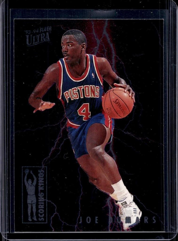 JOE DUMARS 1993-94 FLEER ULTRA SCORING KINGS INSERT SP: NEAR MINT OR BETTER CONDITION