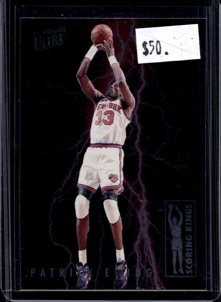 PATRICK EWING 1993-94 FLEER ULTRA SCORING KINGS INSERT SP: NEAR MINT OR BETTER CONDITION