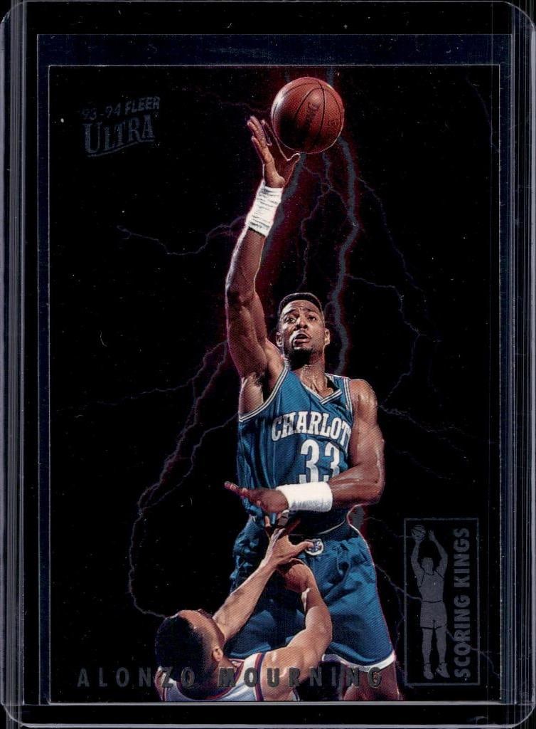 ALONZO MOURNING 1993-94 FLEER ULTRA SCORING KINGS INSERT SP: NEAR MINT OR BETTER CONDITION