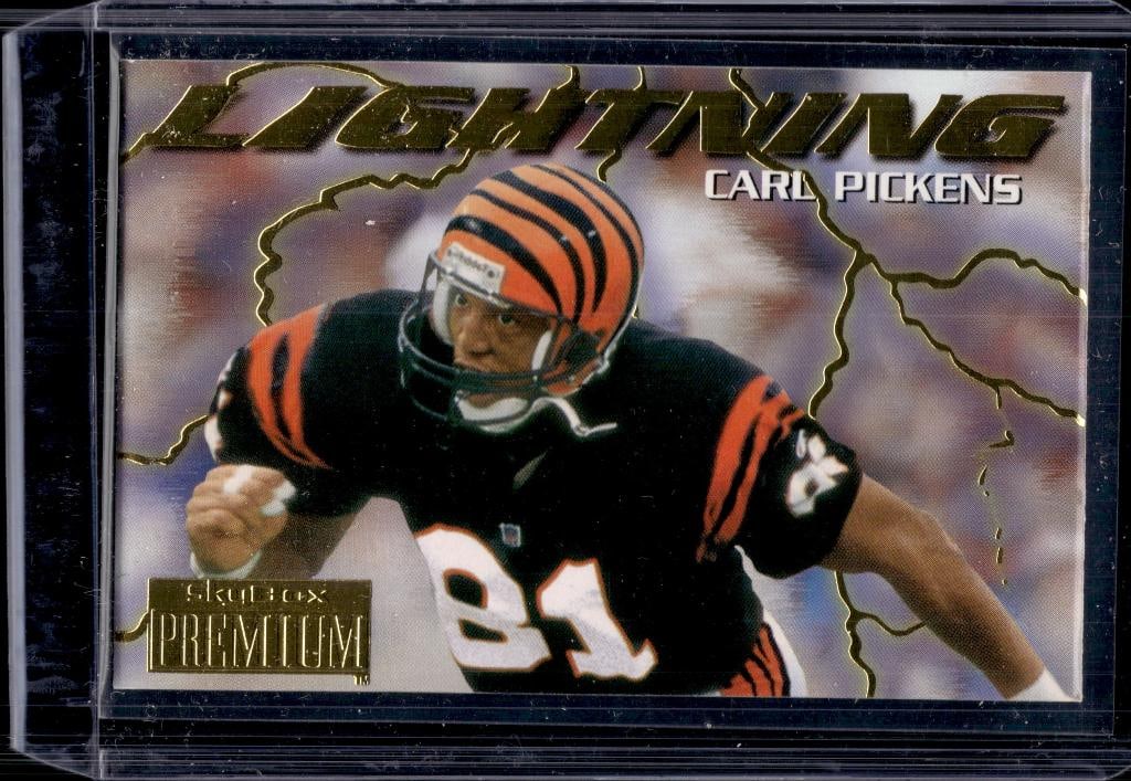 JEFF BLAKE AND CARL PICKENS 1996 SKYBOX PREMIUM THUNDER & LIGHTNING INSERT: NEAR MINT OR BETTER CONDITION