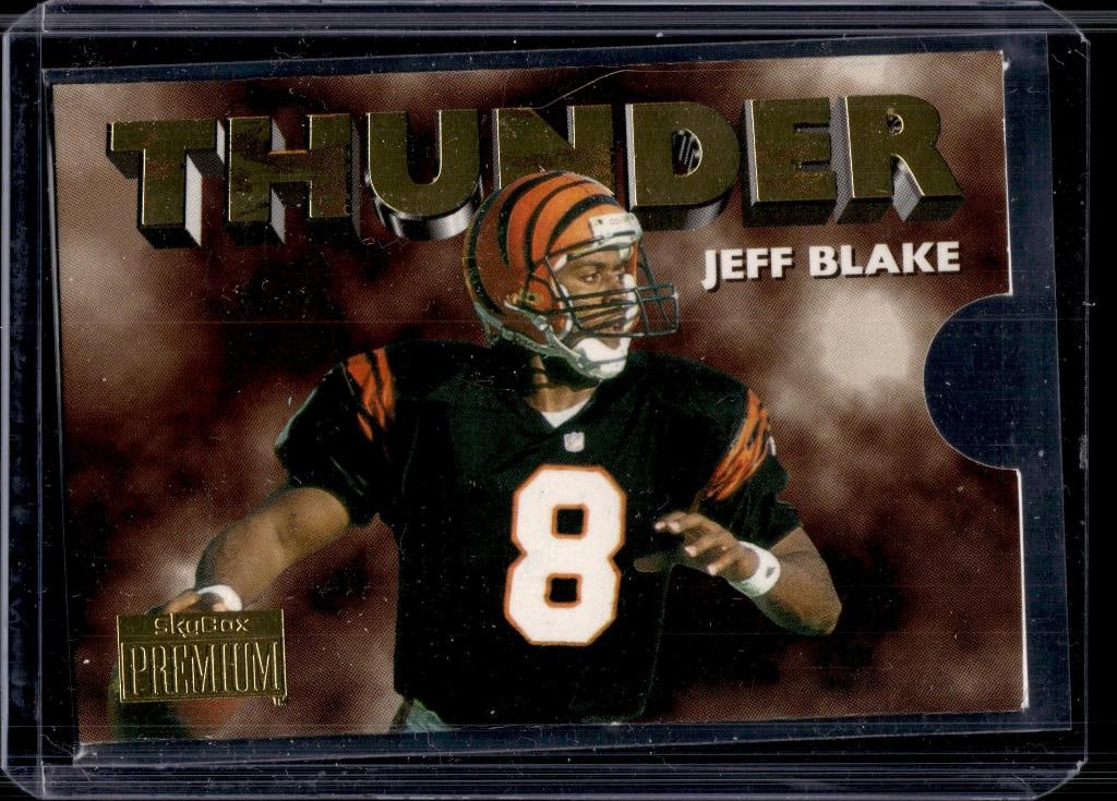 JEFF BLAKE AND CARL PICKENS 1996 SKYBOX PREMIUM THUNDER & LIGHTNING INSERT - 2