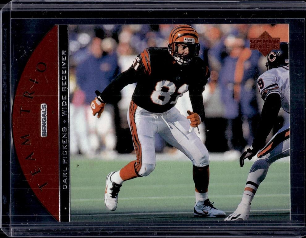 JEFF BLAKE & DARNAY SCOTT & CARL PICKENS 1996 UPPER DECK TEAM TRIO INSERT - 3