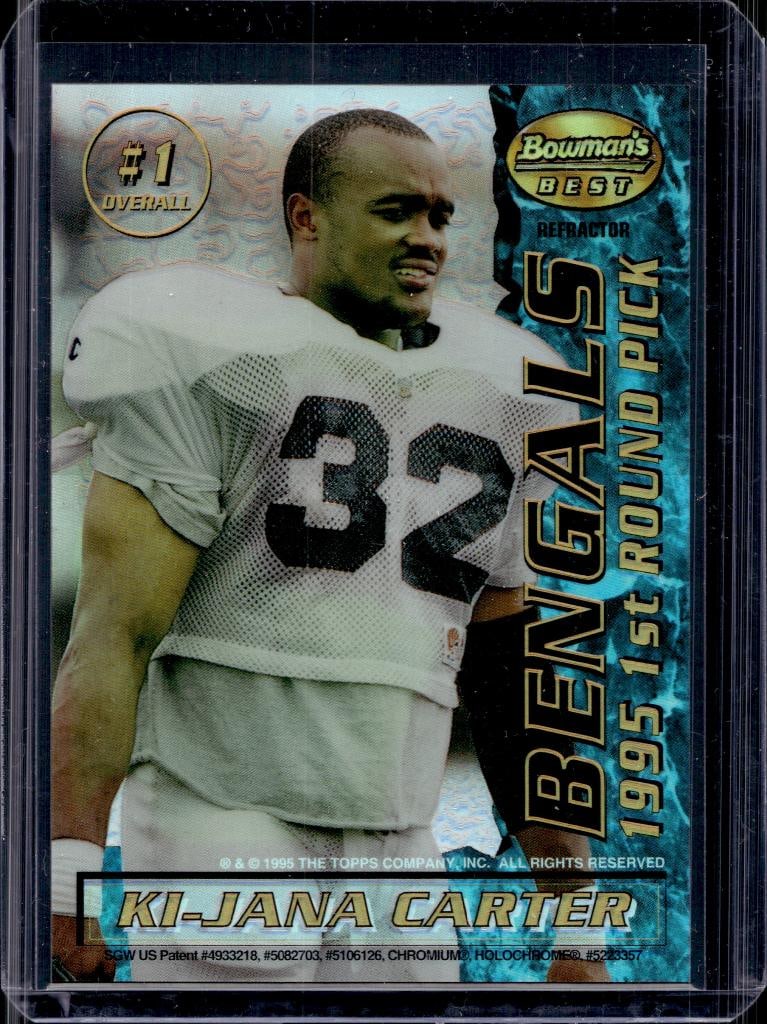 KI-JANA CARTER & DAN WILKINSON 1995 BOWMANS BEST REFRACTOR ROOKIE: NEAR MINT OR BETTER CONDITION