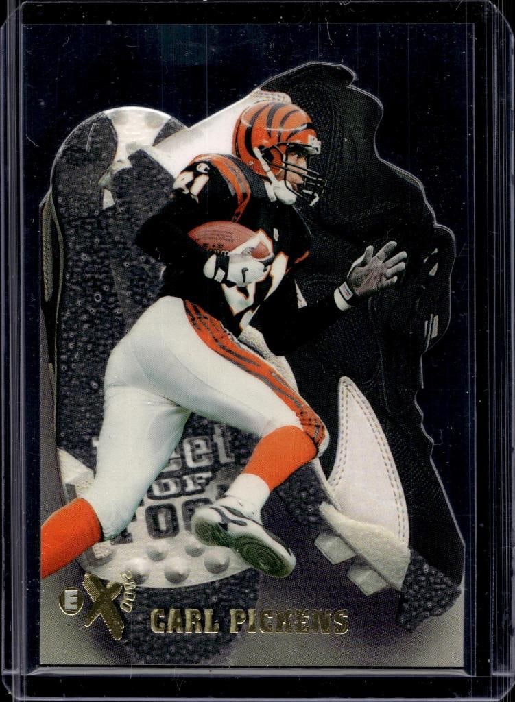 CARL PICKENS 1997 SKYBOX EX-2000 FLEET OF FOOT DIE CUT INSERT: NEAR MINT OR BETTER CONDITION